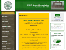 Tablet Screenshot of fhhs-alum.org